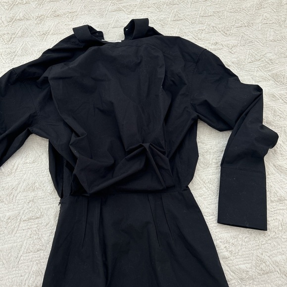 INTERIOR The Tutto draped cotton poplin mini shirt dress - Picture 6 of 6